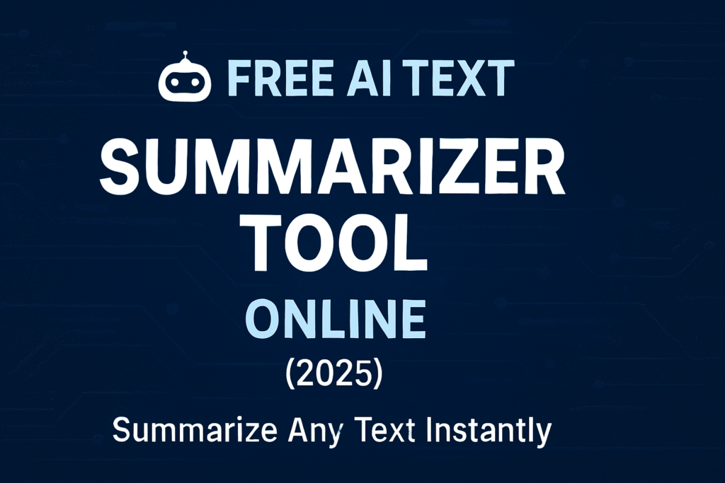 Free AI Text Summarizer Tool Online