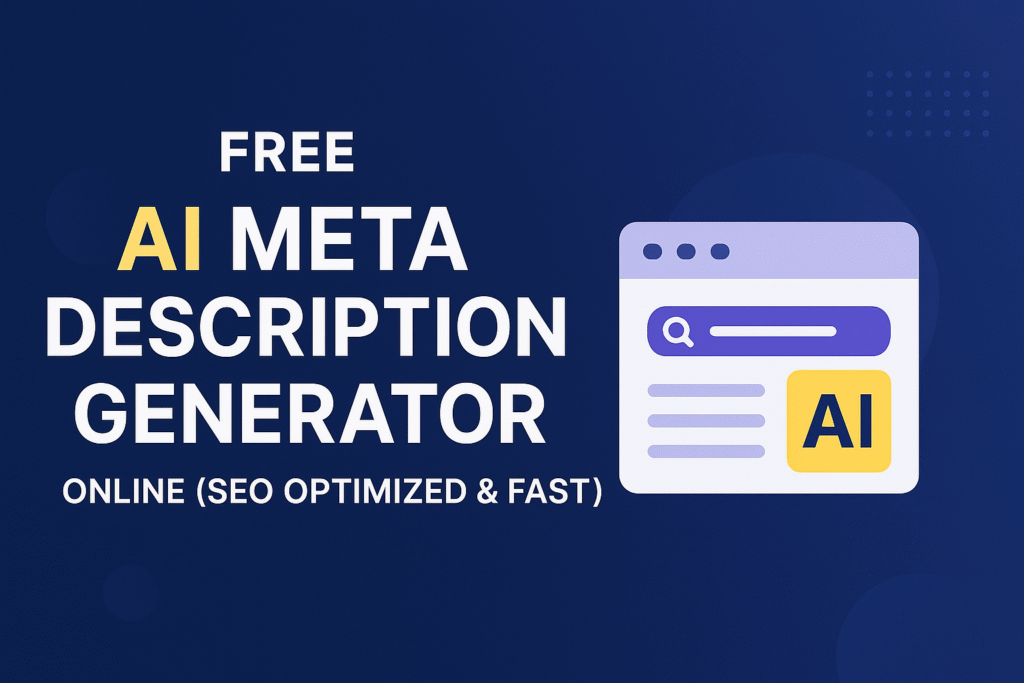 AI Meta Description Generator