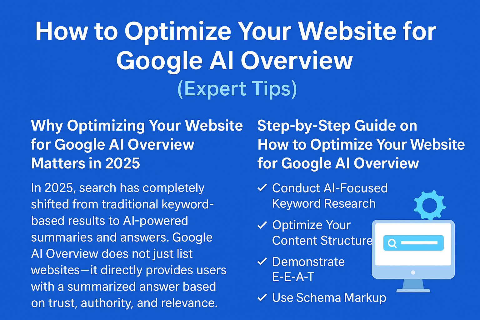 How to Optimize Your Website for Google AI Overview